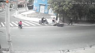 Motorcycle Thieves Choose Wrong Sniper