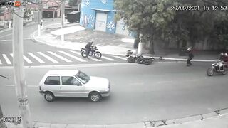 Motorcycle Thieves Choose Wrong Sniper