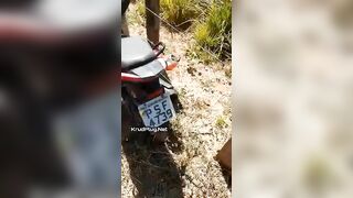 Motorcyclist's Throat Slit