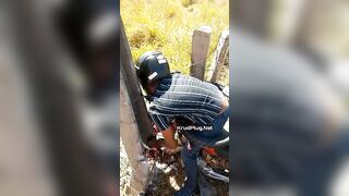 Motorcyclist's Throat Slit