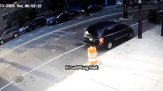 Motorcyclist Knocked Off Bike