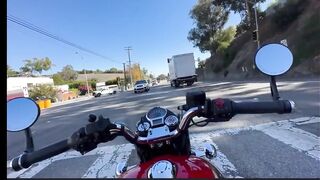 Motorcyclist's Horrific Accident Captured On Helmet Camera