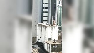 Auntie Walked Naked On The Roof Of The Building For A Long Time