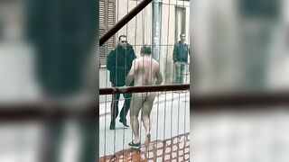 Naked Italian Man Fights With Police!