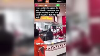 Bad Guy Attacks In-N-Out Burger Employee Because He Or