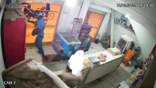 Newly Released CCTV Video Shows Man Firing Blaster