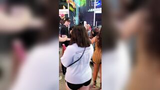 Only In Las Vegas - Two Half-naked Women Dressed As Nuns Enter