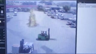 Old Woman Loses Legs After Being Run Over By Forklift (CC