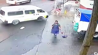 Old Lady Hit By Pickup Truck