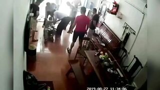 Chinese Old Man Beaten For Sweater