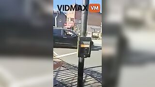 Out-of-control SUV Darts Onto Sidewalk And Runs Over El