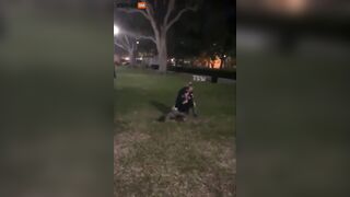 Pedo Came To The Park At Night And Met A 14-year-old Girl.