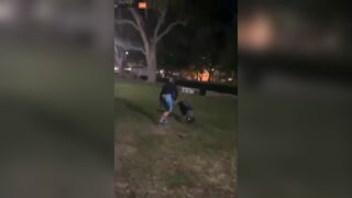 Pedo Came To The Park At Night And Met A 14-year-old Girl.