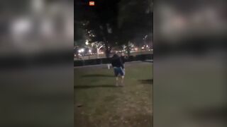 Pedo Came To The Park At Night And Met A 14-year-old Girl.