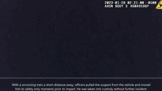 Police Rescue Kidnapper From Oncoming Train 