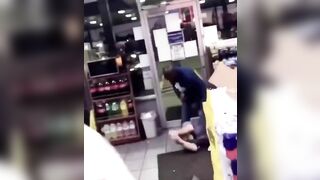 Racist Man Beaten At Gas Station