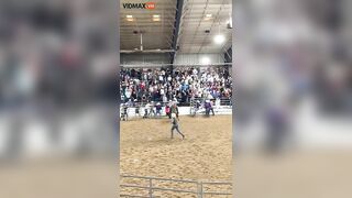 Raging Bull Jumps Into Crowd At Florida State Fairgrounds In California