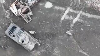 Remains In The Direction Of RU Troops Targeted By Drone