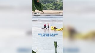 Rescue Crews Paddled To Retrieve Bodies From The Tulsa River.