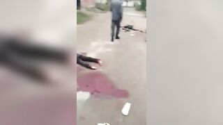 Multiple Bodies On Street After Gang Fight 