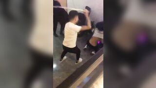 Several Young Men Punched And Kicked A Girl