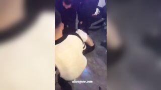 Several Young Men Punched And Kicked A Girl