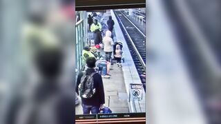 Shocking Moment: Homeless Woman Pushes 3-year-old Girl Into Train Door