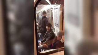 Skinheads In The Moscow Subway,