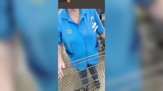 Snowflake Wearing A Mask Cuts The Line At Walmart With A Man