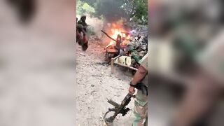 Soldiers Burning Enemy Corpses 