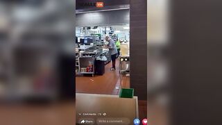 Strange Guy Went Behind McDonald's Counter And Took Chicken N