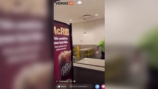 Strange Guy Went Behind McDonald's Counter And Took Chicken N