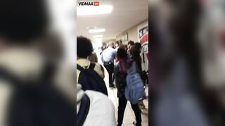 A Student Fights With The Principal, And Classmates Cheer Him On