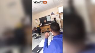 Student Throws Metal-legged Chair At Teacher's Skull