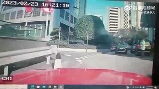 The Car Driver Confused The Pedals. China Uncensored