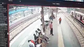 The Guy Ends Up Waiting For The Train To Go Down The Mountain 