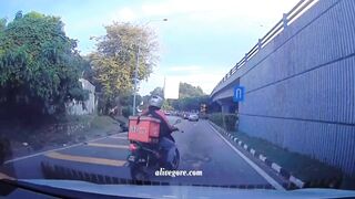 The Guy Ran Down The Street Like A Ram And Got In Front Of The Motorcycle