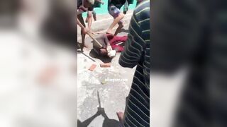 The Man Was Dragged To The Street And Brutally Beaten