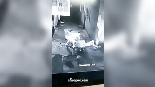 The Man Tried To Help His Friend But Was Knocked Down By The Fallen Man