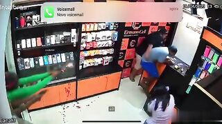 Victim And Bystander Of Crime Shot Indoors