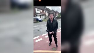 This Is The Terrifying Moment A Crazy Man Attacks A Random Woman