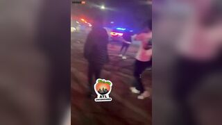 Atlanta Illegal Takeover Mob Attacks Police Car