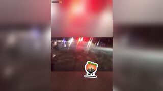 Atlanta Illegal Takeover Mob Attacks Police Car