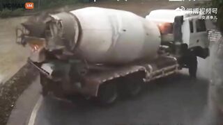 Tokyo Drift Has Nothing To Do With This Cement Truck Driver – Video