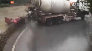 Tokyo Drift Has Nothing To Do With This Cement Truck Driver – Video