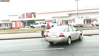 'Total Nutjob' Goes Crazy While Driving In Houston Traffic