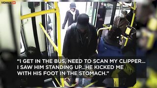 Total SubHuman POS Kicked 79 Year Old Asian Woman On Bus To G