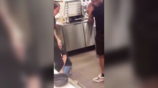 Trailer Of Trash Ends Up Behind Subway Counter And Attacks Employee