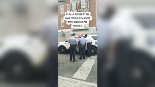 Two Black Women Argue And Attack Philadelphia Police Officers In Front Of Crowd