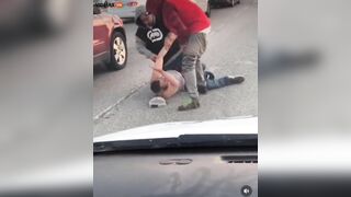 Two Idiots Get Into A Scuffle In Road Rage Incident